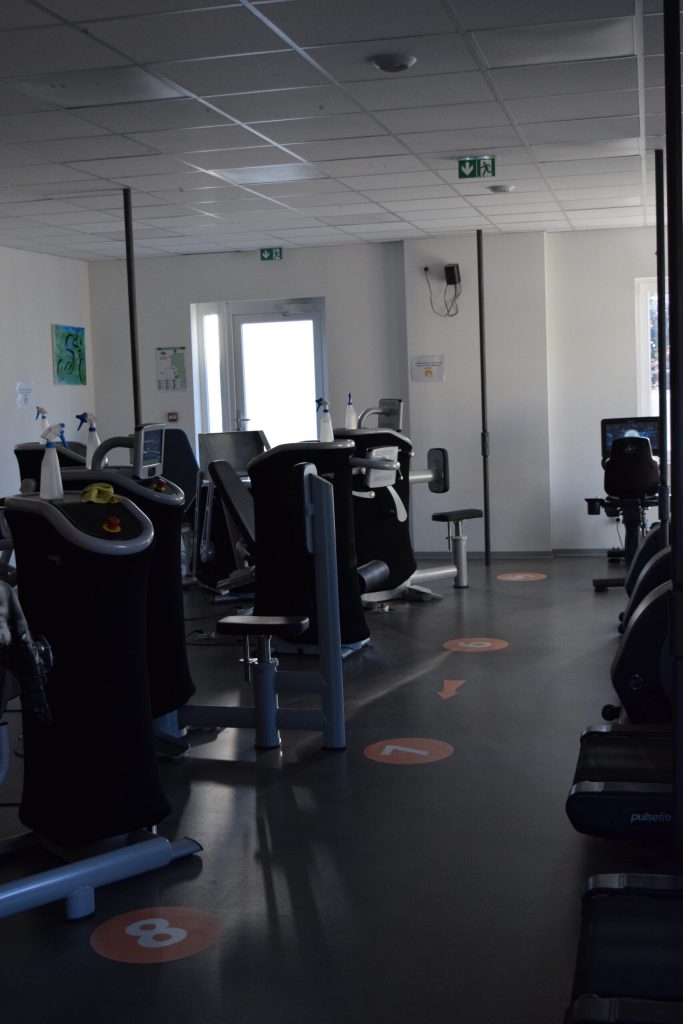 Salle de sport vide actuelle
